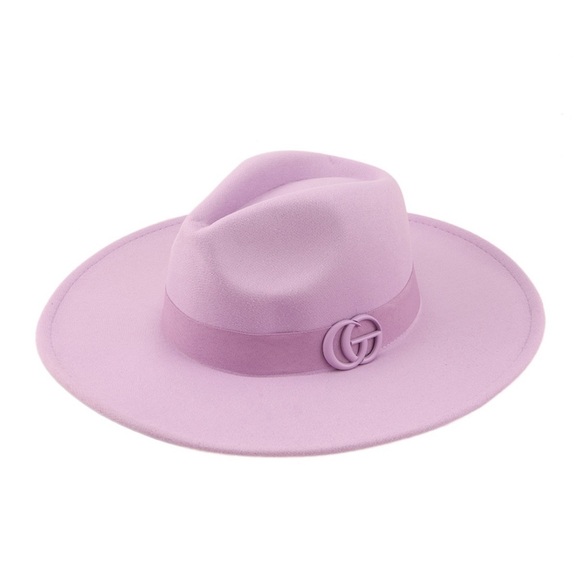 •Glam On• Felt Fedora Logo Hat (Red Edition) - Picture 14 of 14